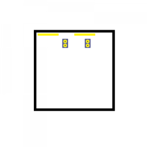 Niesymetryczne ustawienie absorberów